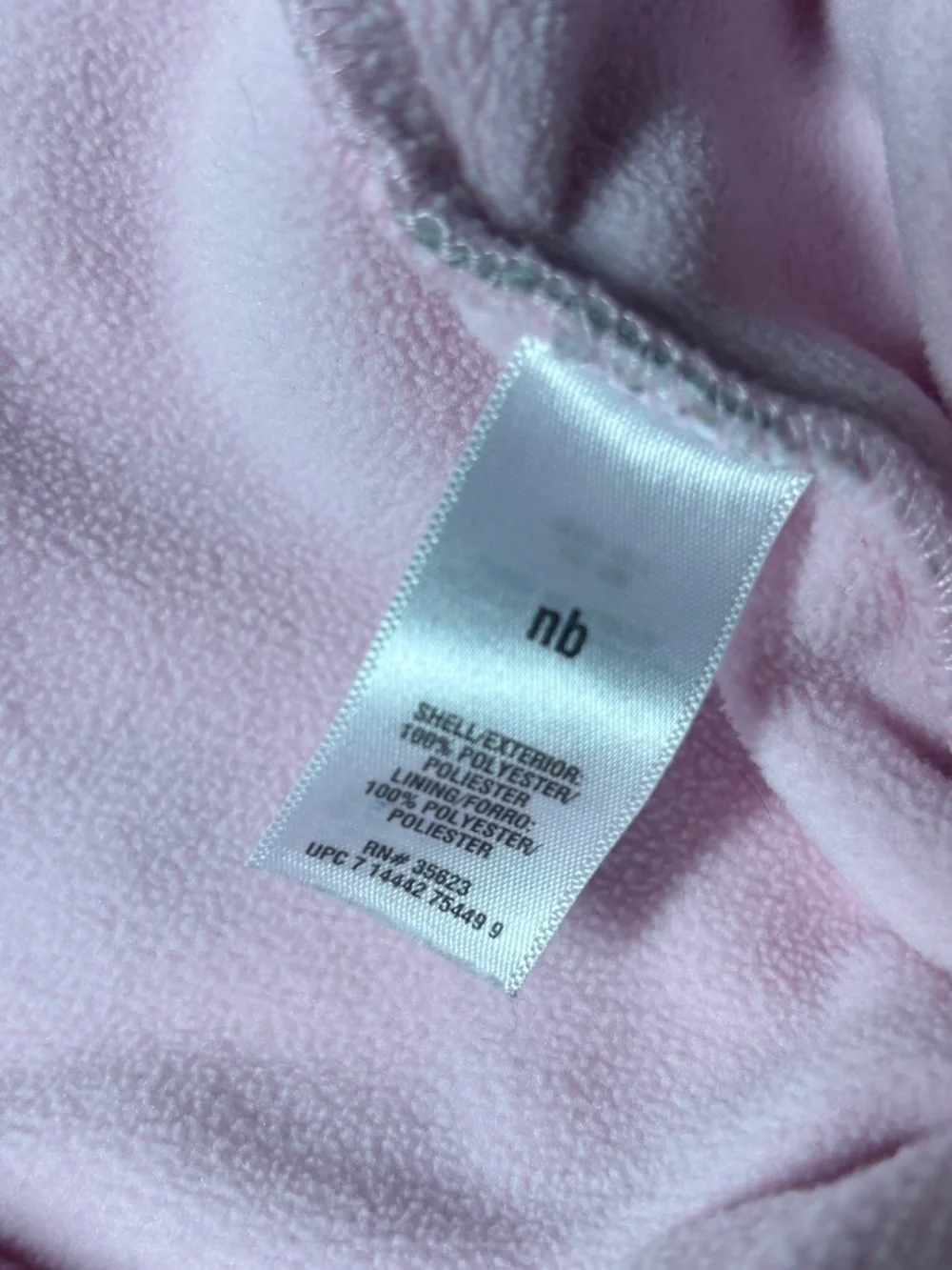 Carter’s Baby Girl Newborn Pink Gray Floral Fleece Hooded Bunting Snowsuit